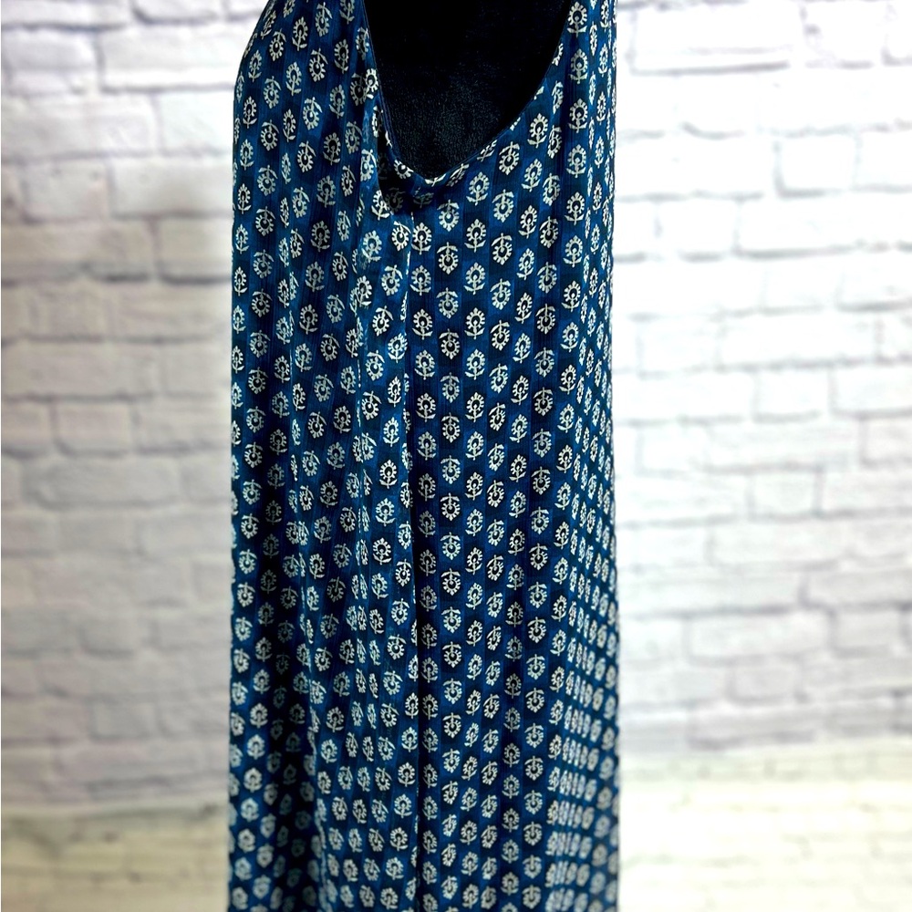 🇺🇸Tommy Hilfiger Blue Patterned Women's Dress - Size 12 - Picture 7 of 12